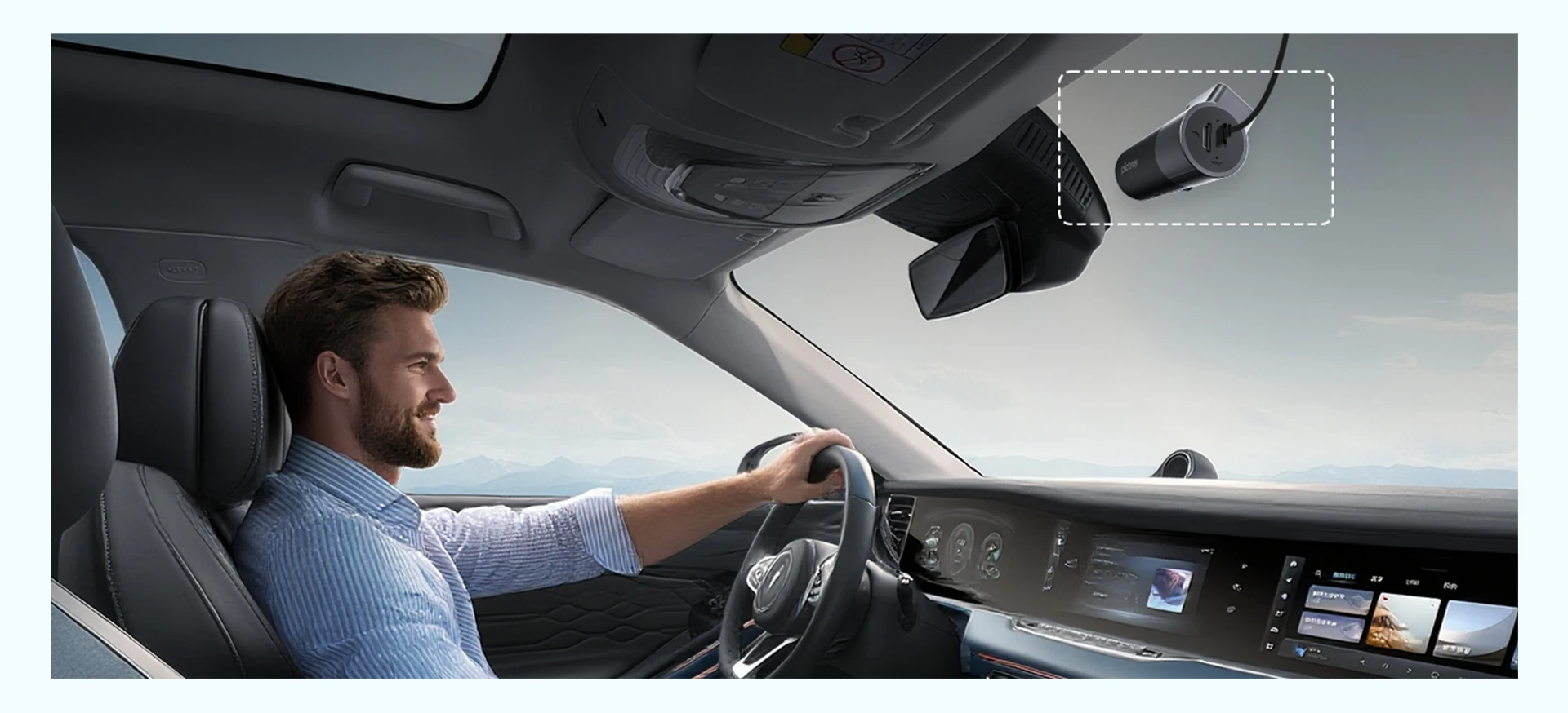 Pictrey M2 2K Dash Cam with Night Vision 330° Rotatable Car DVR Smart Voice Control 24H Parking Monitor