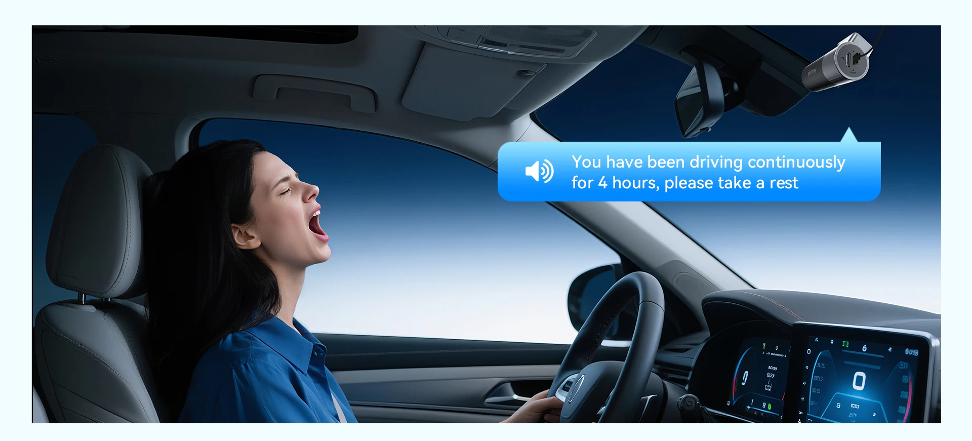 Pictrey M2 2K Dash Cam with Night Vision 330° Rotatable Car DVR Smart Voice Control 24H Parking Monitor