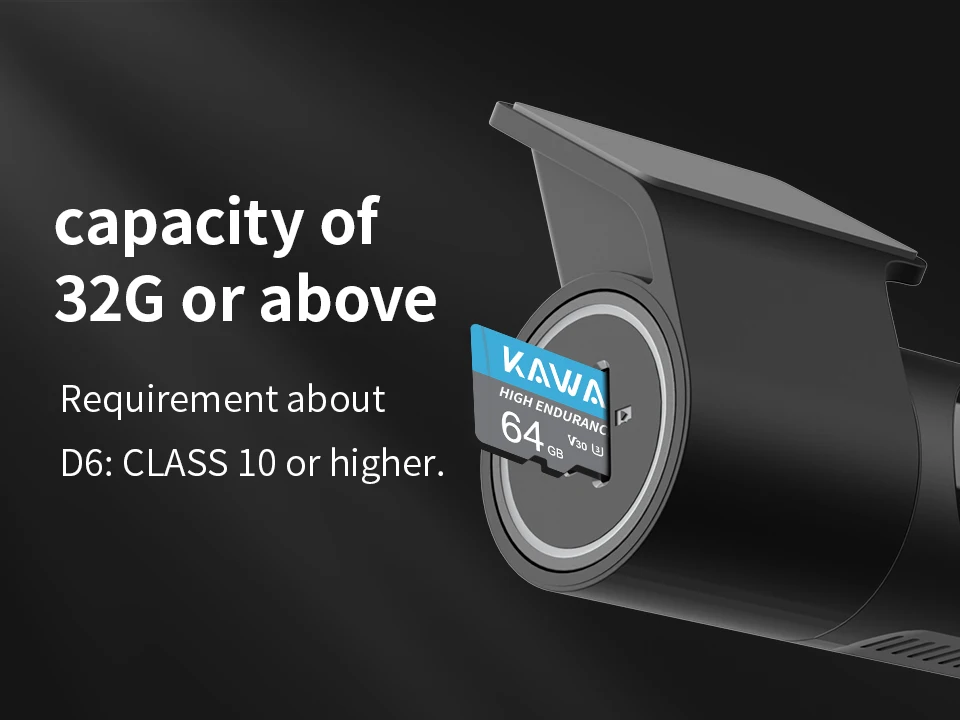 1440P KAWA Car DVR D6 Dash Cam 2K Video Recorder WiFi/App/Voice Control Dash Camera WDR G sensor Night Vision Hidden Dashcam