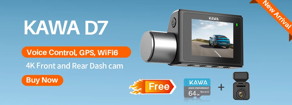 2K KAWA MINI 3 Pro Cameras for Car DVR Tiny Dash Cam 24 Parking Auto Video Recorder WiFi APP Voice Control Car dashcam