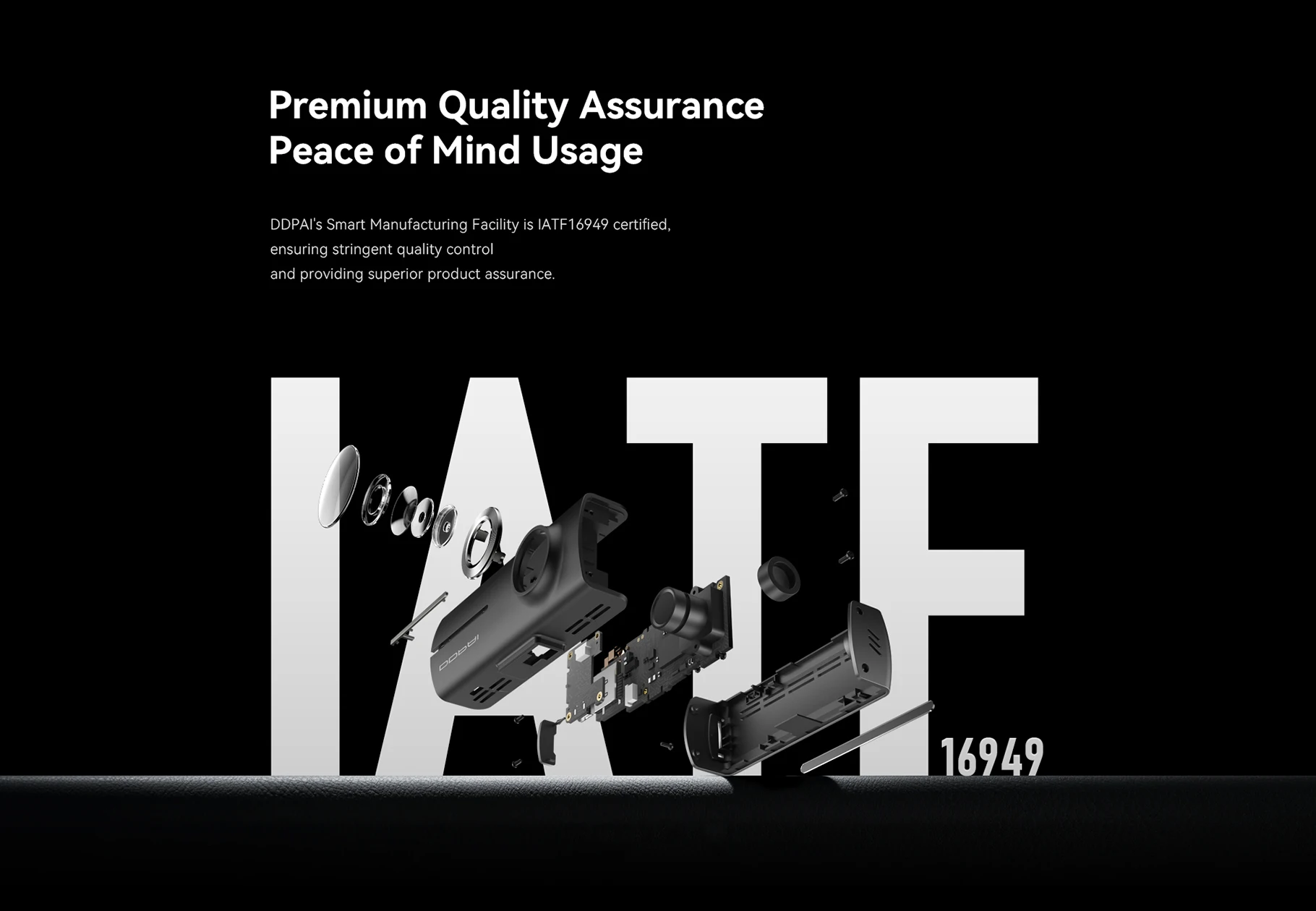 DDPAI Dash Cam  N1 Dual Front & Rear Recording NightVIS 1296P Dash Cam Recorder Car DVR   App Control