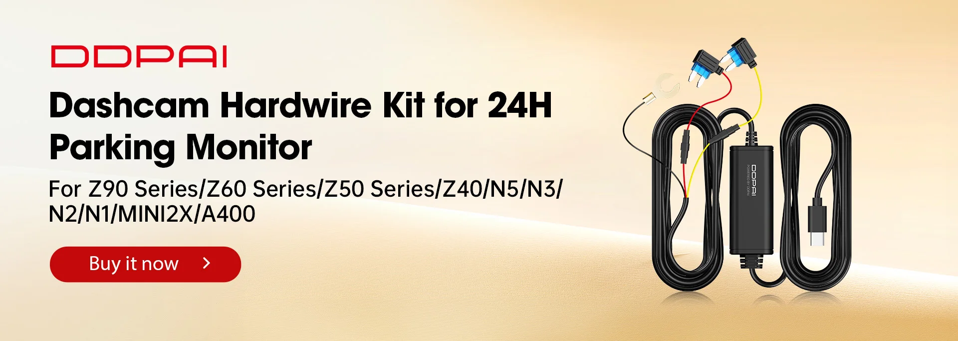 DDPAI Z50 Pro Dash Cam  4K Car DVR Night Vision 5GHz Wi-Fi GPS ADAS 24h Parking mode Front and Rear Camera