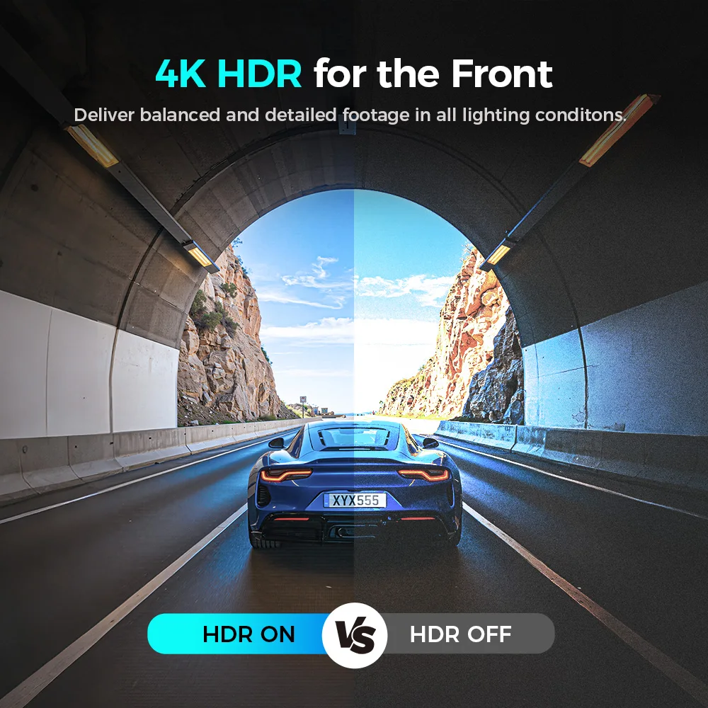 DDPAI N5 Dual 4K HDR Dash Cam Front Rear AI NightVIS Camera WiFi 6 GPS ADAS Voice Control 24H Parking Mode 32G eMMC Car DVR