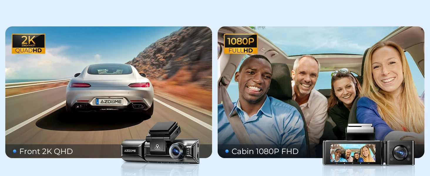 AZDOME 4K Dash Cam M550 Pro Built-in 5.8Ghz WiFi GPS Car DVR Upgrade AZDOME M550 Night Vision Parking Monitor Support Rear Cam