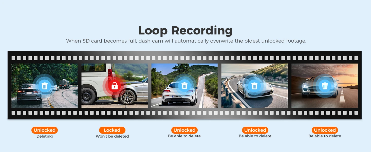 AZDOME 4K Dash Cam M550 Pro Built-in 5.8Ghz WiFi GPS Car DVR Upgrade AZDOME M550 Night Vision Parking Monitor Support Rear Cam