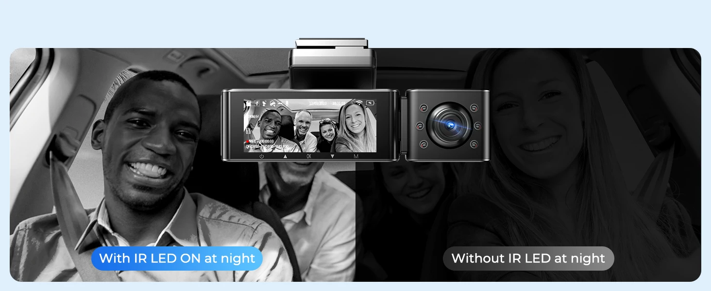 AZDOME 4K Dash Cam M550 Pro Built-in 5.8Ghz WiFi GPS Car DVR Upgrade AZDOME M550 Night Vision Parking Monitor Support Rear Cam