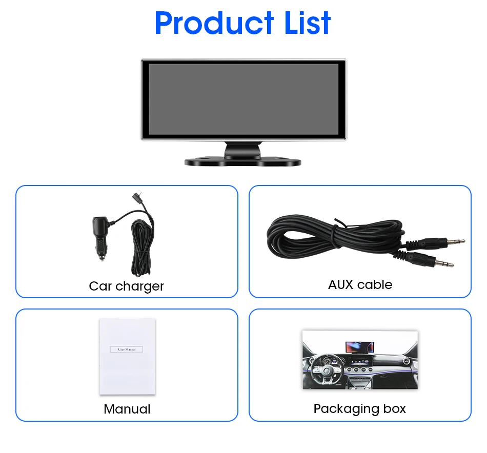 10/11.26 inch Dash Cam 4K Car DVR Wireless Carplay & Android Auto GPS Navigation Video Recorder Dashboard Dual Lens Wifi FM AUX 10/11.26 inch Dash Cam 4K Car DVR Wireless Carplay & Android Auto GPS Navigation Video Recorder Dashboard Dual Lens Wifi FM AUX