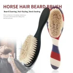 New Style Barber Neck Duster Brush Double-Sided Striped Salon Styling Tools For Hair Removal Facial Beard Clean Shaving Brushes 4