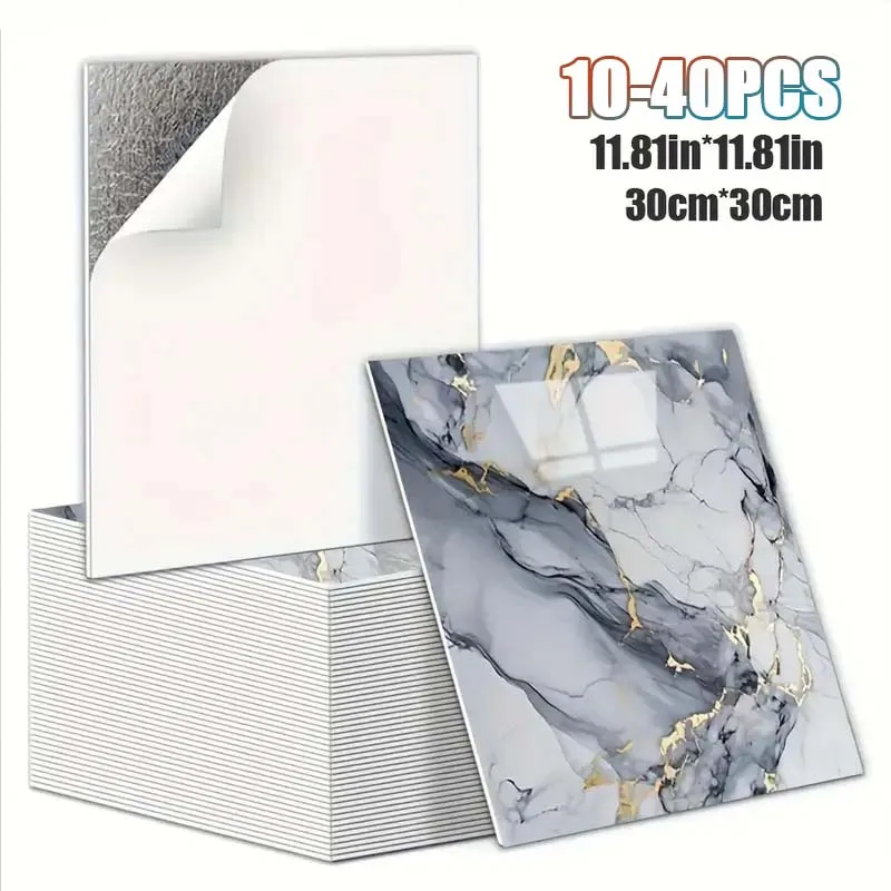 10-40PCS Imitation 3D Marble Wall Sticker Self Adhesive Waterproof Oilproof Wallpaper for Kitchen Tile Wall DIY Home Decoration 10-40PCS Imitation 3D Marble Wall Sticker Self Adhesive Waterproof Oilproof Wallpaper for Kitchen Tile Wall DIY Home Decoration