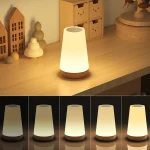 LED 13 Color Changing Night Light Remote Control Touch USB Rechargeable RGB Night Lamp Dimmable Lamp Portable Table Bedside Lamp 2
