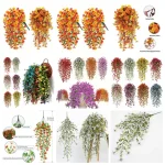 Artificial Hanging Flowers Morning Glory UV Resistant Yard Hanging Fake Plant Garden Wedding Party Decor Garden Balcony Supplies 3