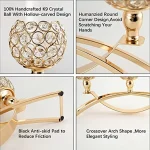 Gold Candle Holders for Table Centerpieces,Tealight Candlestick, Candelabra Stand, 3 Arms for Living Room, Wedding Decor 3