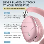 Wireless Bluetooth Headphones High-Resolution Audio Foldable Lightweight Deep Bass Long-Lasting Earphones 2