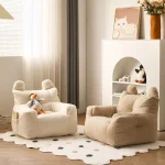 Mini Bean Bag Kids Sofa Lamb Velvet Casual Seat Cartoon Children's Sofa Reading Tatami Baby Furniture Lazy INS 3