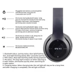 P47 Wireless bluetooth headphone With Mic Headsets Stereo Sound Earphones Sports Gaming Headphones Supports PC Smartphone 6