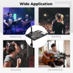 Universal Microphone Stand Tray High Quality Plastic Recording Sound Card Tray Live Streaming Music Stand Studio Mic Accessories 6