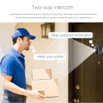 3MP Smart Life Tuya 1080P WiFi Door Bell Eye Peephole Camera 5000mAh Battery PIR Motion Detector IR Alexa Google Digital Viewer 4