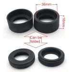 2 pcs/set 34mm Diameter Rubber Eyepiece Cover Eyeguards Eye Shields Protection Stereo Microscope Telescope Monocular Binocular 5