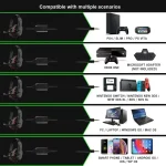 3.5mm Headphones Wired Gaming Headset Earphones For PS4 Play Station 4 Game PC Chat Headset  With Microphone 5
