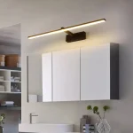 Led Mirror Lights Wall Lamps Bathroom Waterproof White Black LED Flat Lamp Modern Indoor Wall lamp Bathroom Lighting Make Up 3