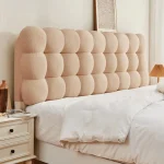 Snowball Tatami Backrest Headboard Soft Cushion Cloud Sponge Self-adhesive Cover Anti-collision Pillow Cream Wind Bed Head 3