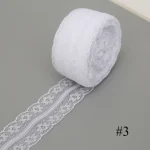 10Meters/Roll 3-4.5cm White Lace Ribbon Home Handmade Crafts Material Hollow Out Floral Lace Tape DIY Apparel Sewing & Fabric 5