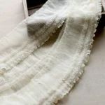 10CM Wide Modern Embroidery Flower Tulle Lace Fabric Trim Ribbon DIY Sewing Ruffle Applique Collar Fringe Wedding Decor 5