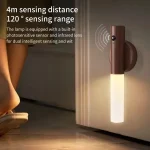 Portable LED Sensor Night Light Usb Power Charging Smart Indoor Wall Lamp for Living Room Stairs Porch 2