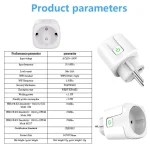 Smart Plug WiFi Socket EU 16A/20A With Power Monitor Timing Function Tuya Smart Life APP Works With Alexa Google Home 5