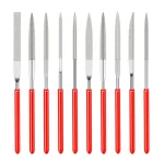 10Pcs Diamond Needle File Set 3x140mm Mini Needle File Kit For Stone Glass Metal Carving Craft Hand Tools Needle File Set
