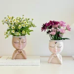 Love Girl Succulent Plant Pot Cute and Unique Home Decoration Flower Pot 3