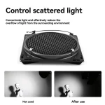AA60-Barn Door Reflector Honeycomb Grid 4 Color Filter Set For 18Cm Standard Reflector For Godox Photo Studio Flash Accessories 2