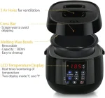500ml Wax Heater Machine for Hair Removal Wax Melting Warmer Pot with LCD Temperature Display Depilatory Waxing Beans Heater 4