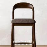 Wood With Back Bar Stools Balcony Modern Design Minimalist Office Barstools Relaxing Gaming Chaise De Bar Lounge Suite Furniture