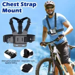 All-in-One Action Camera Accessories Kit Head Strap Chest Strap Mount Adjustable for GoPro Hero Phone Osmo SJCAM AKASO insta360 3
