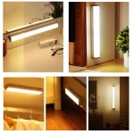 Motion Sensor Light Wireless LED Night Light Type C Rechargeable Light Cabinet Wardrobe Lamp Staircase Backlight For Kitchen LED 4