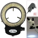 Adjustable 144 LED Ring Light Lamp backlight Illuminated for Industry Stereo Microscope Camera Magnifier AC 100~240V 6