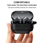 Carbon Fiber Earphone Protector Case For Samsung Galaxy Buds3 / Buds 3 Pro Case Protective Sleeve Cover With Keyring Accessories 2