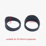 2 pcs/set 34mm Diameter Rubber Eyepiece Cover Eyeguards Eye Shields Protection Stereo Microscope Telescope Monocular Binocular 3