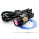 5MP USB 2.0 Digital Eyepiece Camera Biological Stereo Microscope Industrial Video Camera with Ring Adapter 23.2 30 30.5 MM 4