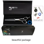 TITAN  Professional barber tools hair scissor Cutting thinning hairdressing shear 5.0/5.5/6.0/6.5inch Japan 440C steel 6