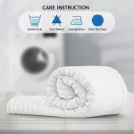 10-Piece White Seersucker Comforter Set with Box Stitch Design - All-Season Lightweight Bedding 5