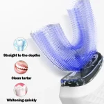 Electric Toothbrush for Adult Automatic USB Charge U-Shaped Toothbrush 360 Degrees Intelligent Rechargeable Toothbrus 4