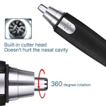 Electric Nose Hair Trimmer Implement Shaver Clipper Men Women Ear Neck Eyebrow Trimmer Shaver Man Clean Trimer Razor Remover Kit 4