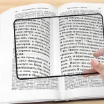 Full Page Large Sheet Magnifier Magnifying Glass Reading Aid Glass Page Magnifying Lens Reading Magnifier 180x120mm