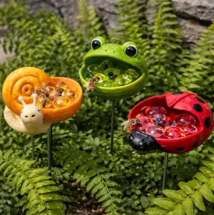 Cute Animal-Shaped Feeder, Outdoor Garden Animal Feeder, Garden Stake, Yard Ornament Decorations Creativity