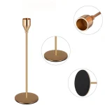 3Pcs/Set Chinese Style Metal Candle Holders Simple Golden Wedding Decoration Bar Party Living Room Decor Home Decor Candlestick 4