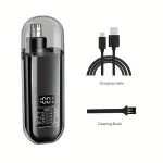 Suitable for men, USB charging nose and ear hair trimmer portable electric nose hair clipper, mini compact design, quick chargin 6