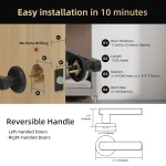 Viladepot Smart Lock Fingerprint Door Lock App Control Passcode Unlock Electronic Touchscreen Keypad 5