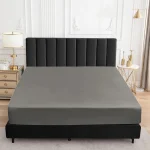 Waterproof Fitted Bed Sheet Comfortable Mattress Protector with Elastic Rubber Band Washable and Easy Care 3